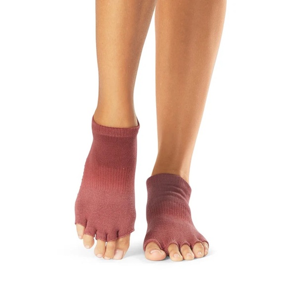 ToeSox Half Toe Low Rise Grip Socks Mesa Ombré Size Small NWT - Picture 2 of 11